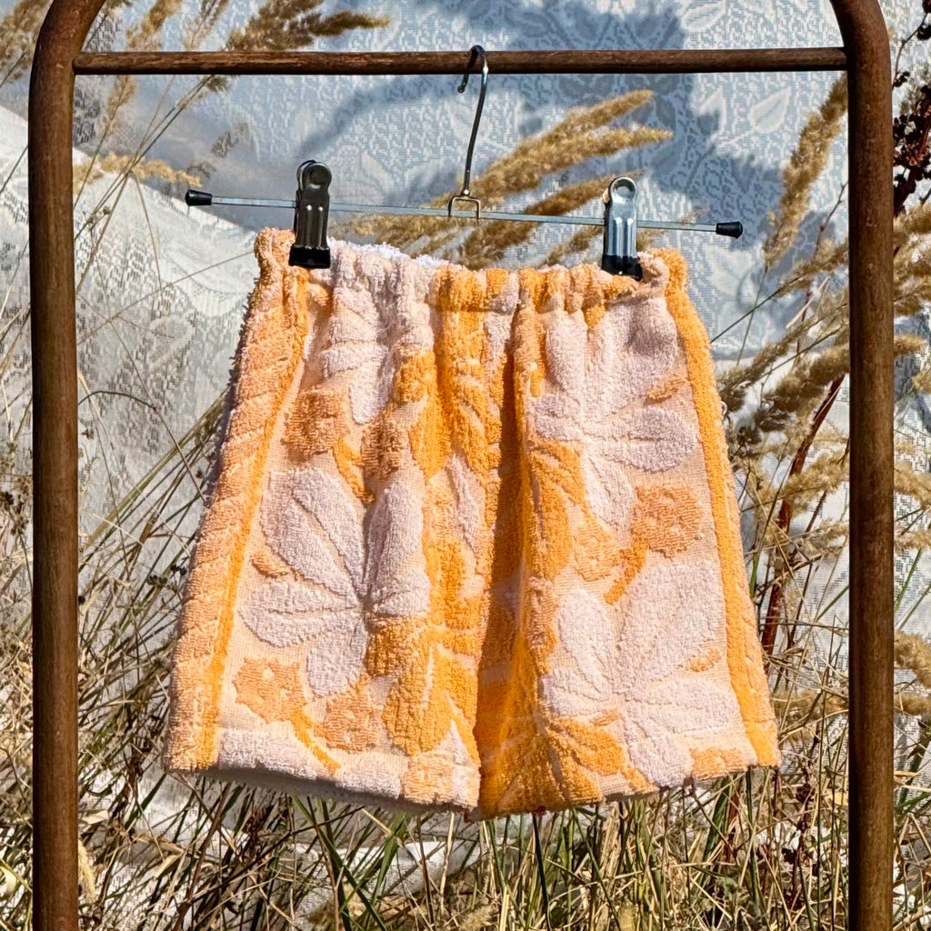 Terrycloth #15 - Orange Back Flower