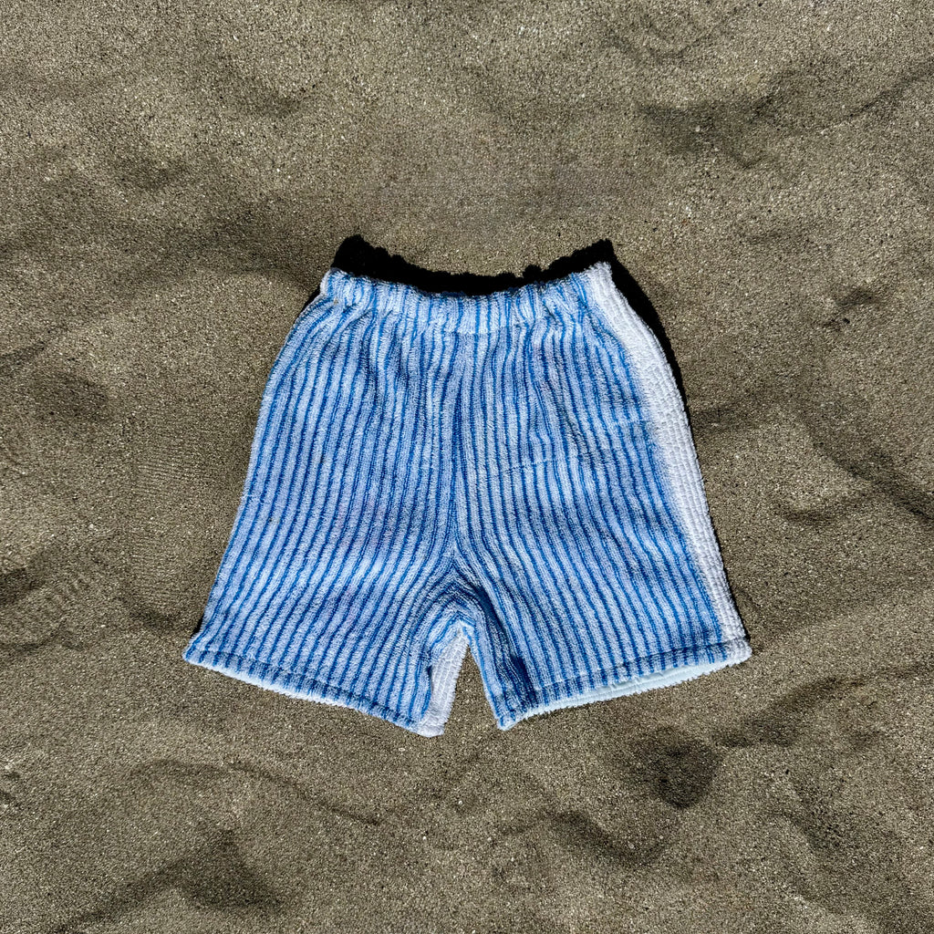 Terrycloth #3 - Blue Back Stripes