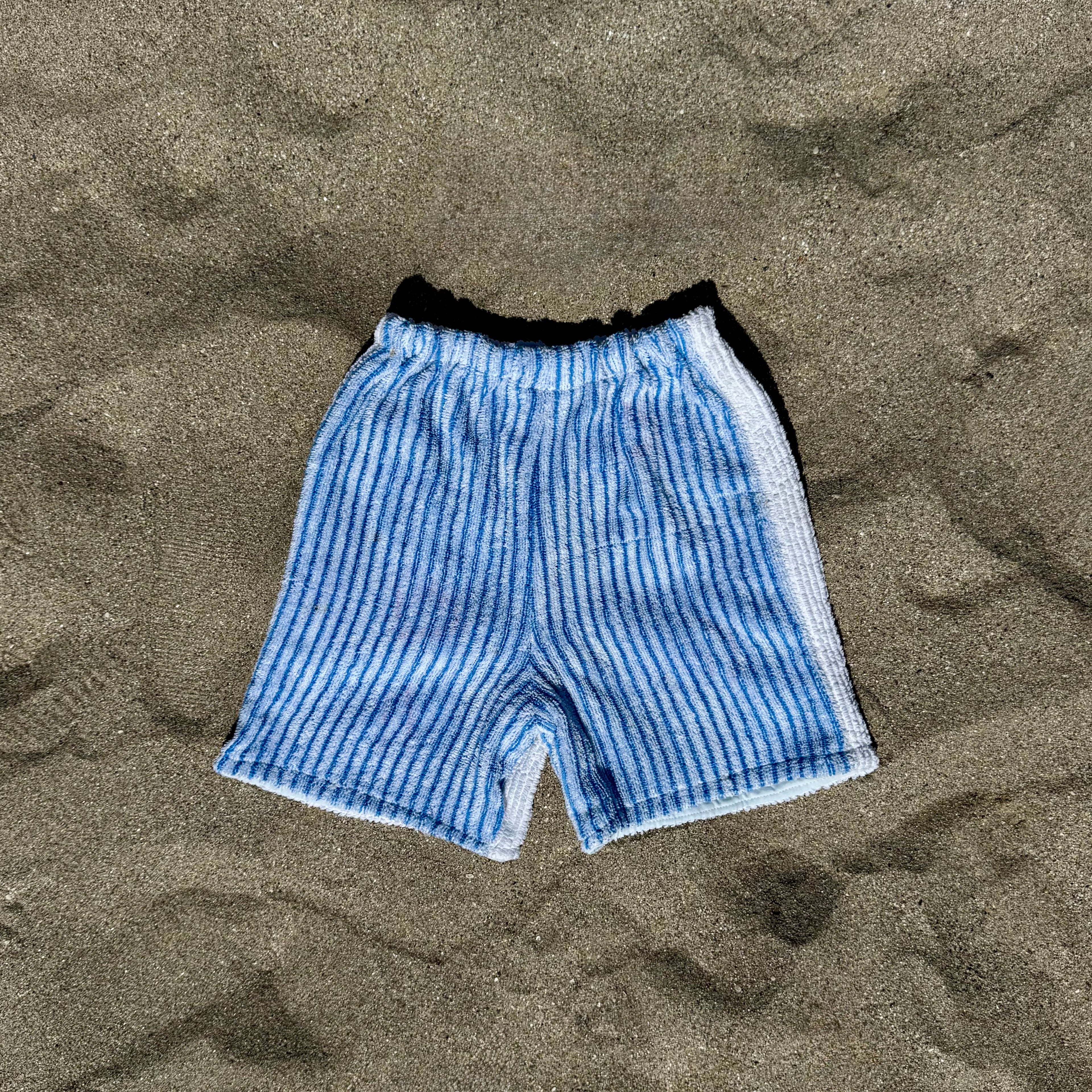 Terrycloth #3 - Blue Back Stripes