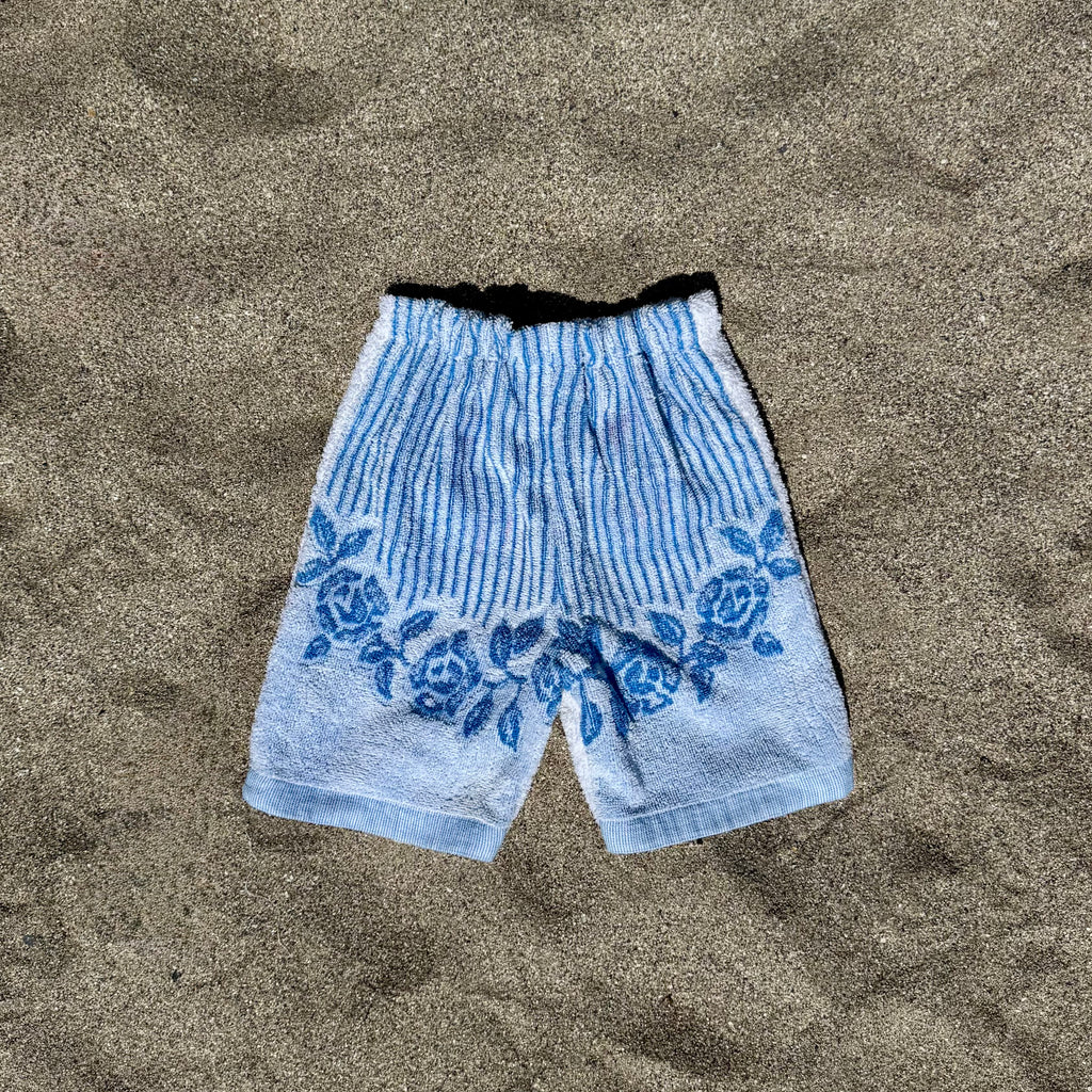 Terrycloth #5 -Blue Roses no2